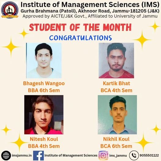 Student of the Month- A regular practice