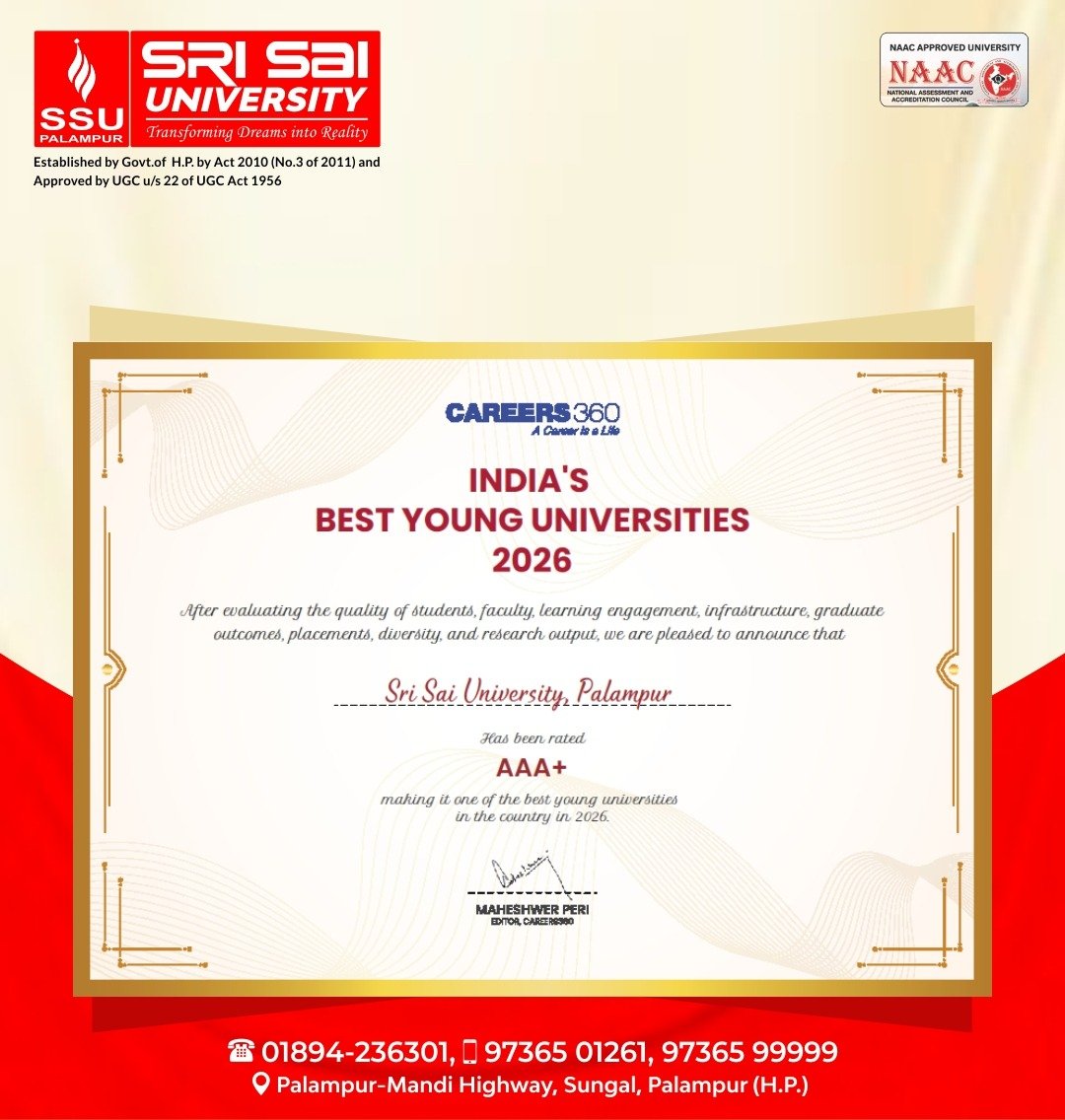 Careers360 Certificate - Rated AAA+ among India's Best Young Universities 2026